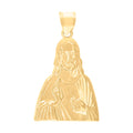 10K Yellow Gold Polished Jesus Religious Charm Pendant