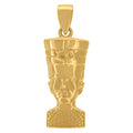 925 Sterling Silver Yellow-Tone Mens Pharaoh Religious Charm Pendant