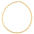 14K Gold 4mm-16" Omega Necklace
