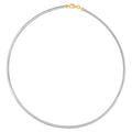 14K Gold 3mm-16" Omega Necklace