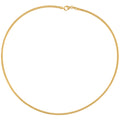 14K Gold 18" Omega Necklace