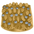 10K Yellow Gold Mens Cubic-Zirconia Nugget Fashion Ring