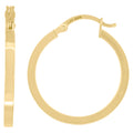 14K Gold Hoop Earrings 25mm