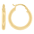 14K Gold Hoop Earrings 20mm