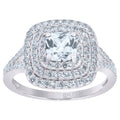 925 Sterling Silver Womens Princess Cut Cubic Zirconia Fashion Ring Size 7