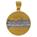 10K Two-Tone Gold Diamond-Cut Last Supper Religious Charm Pendant