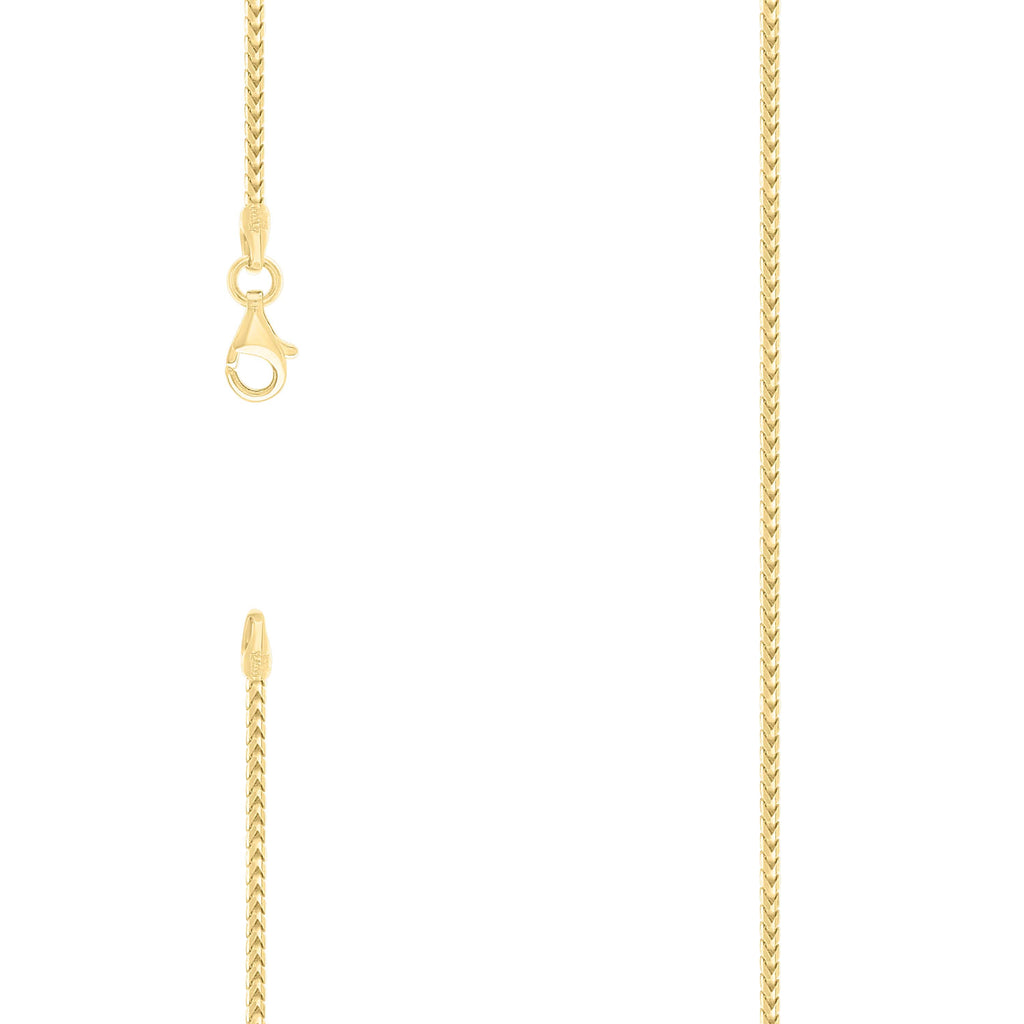 925 Silver Solid Franco Chain 1.5mm-18