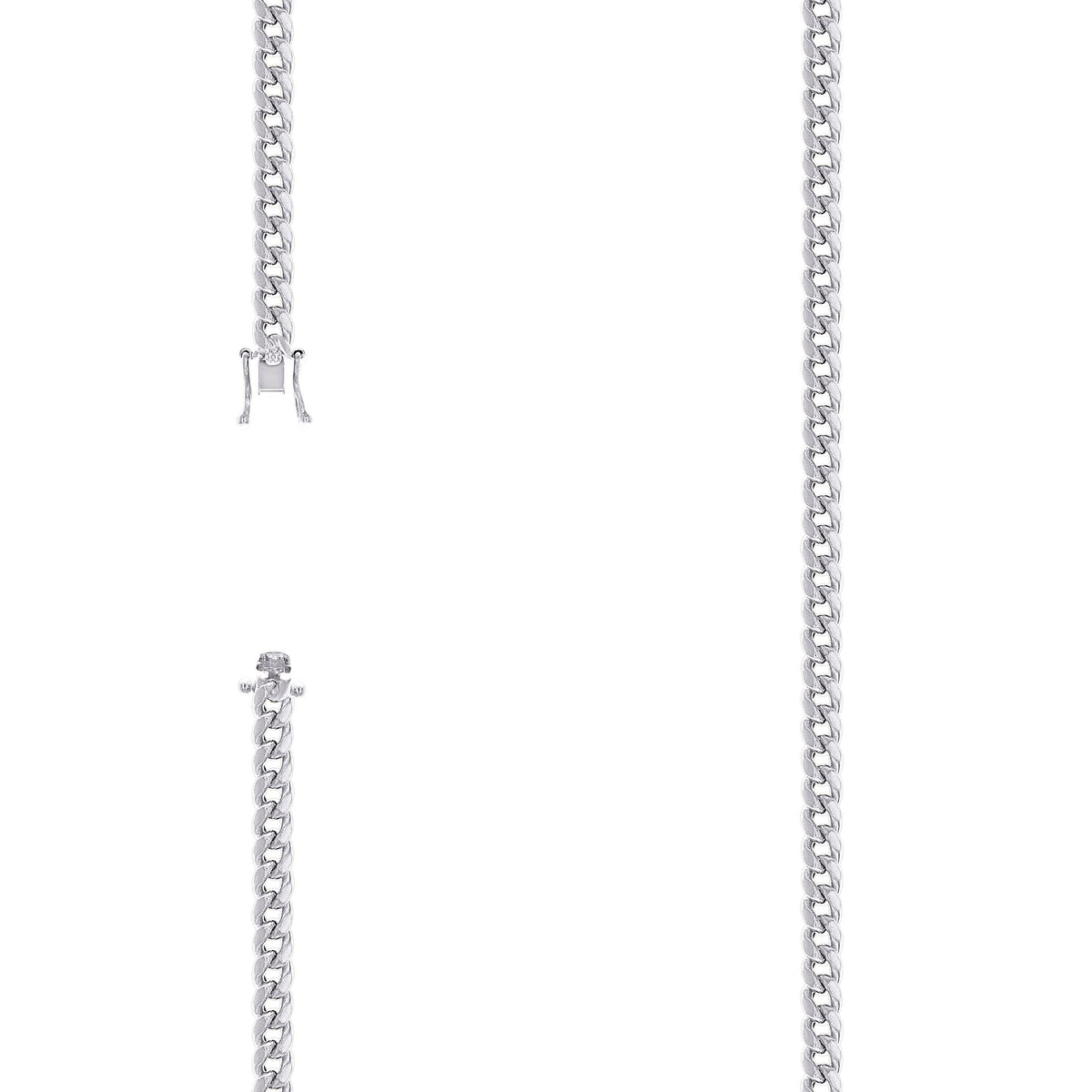 925 Silver Hollow Miami Cuban Chain 4.1mm-20"