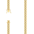 925 Silver Hollow Miami Cuban Chain 9mm-9"
