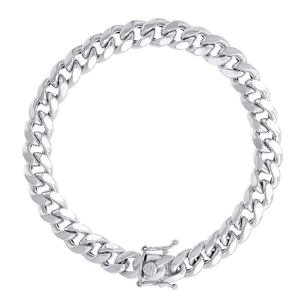 925 Silver Hollow Miami Cuban Chain 9mm-9"