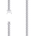 925 Silver Hollow Miami Cuban Chain 9mm-9"