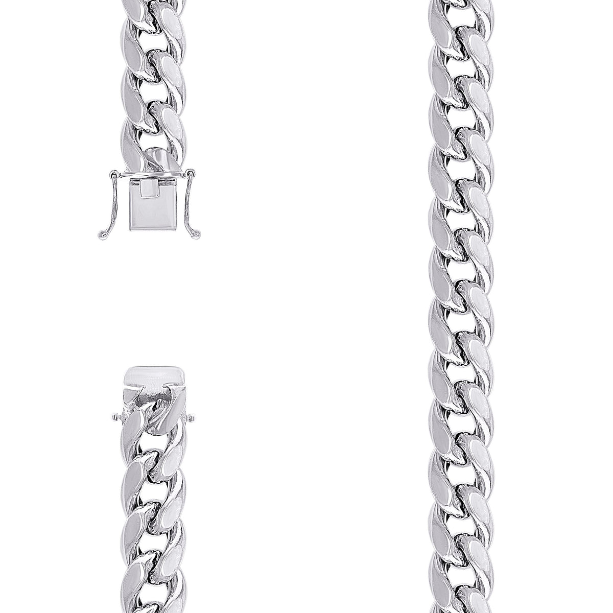 925 Silver Hollow Miami Cuban Chain 12.5mm-24"