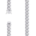 925 Silver Hollow Miami Cuban Chain 12.5mm-9"