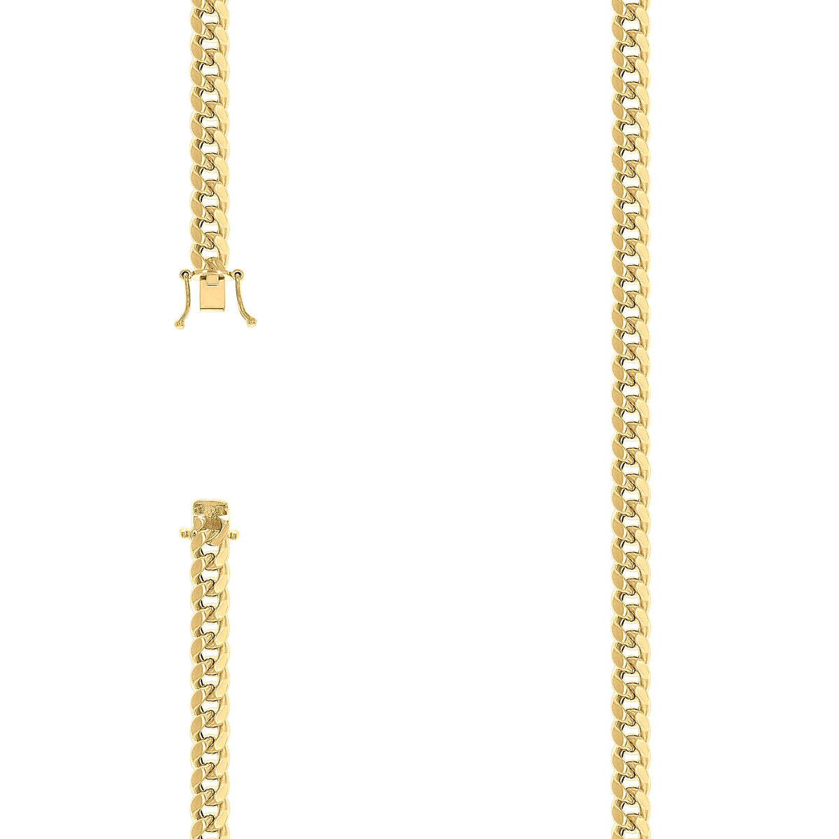 925 Silver Hollow Miami Cuban Chain 5.2mm-22"