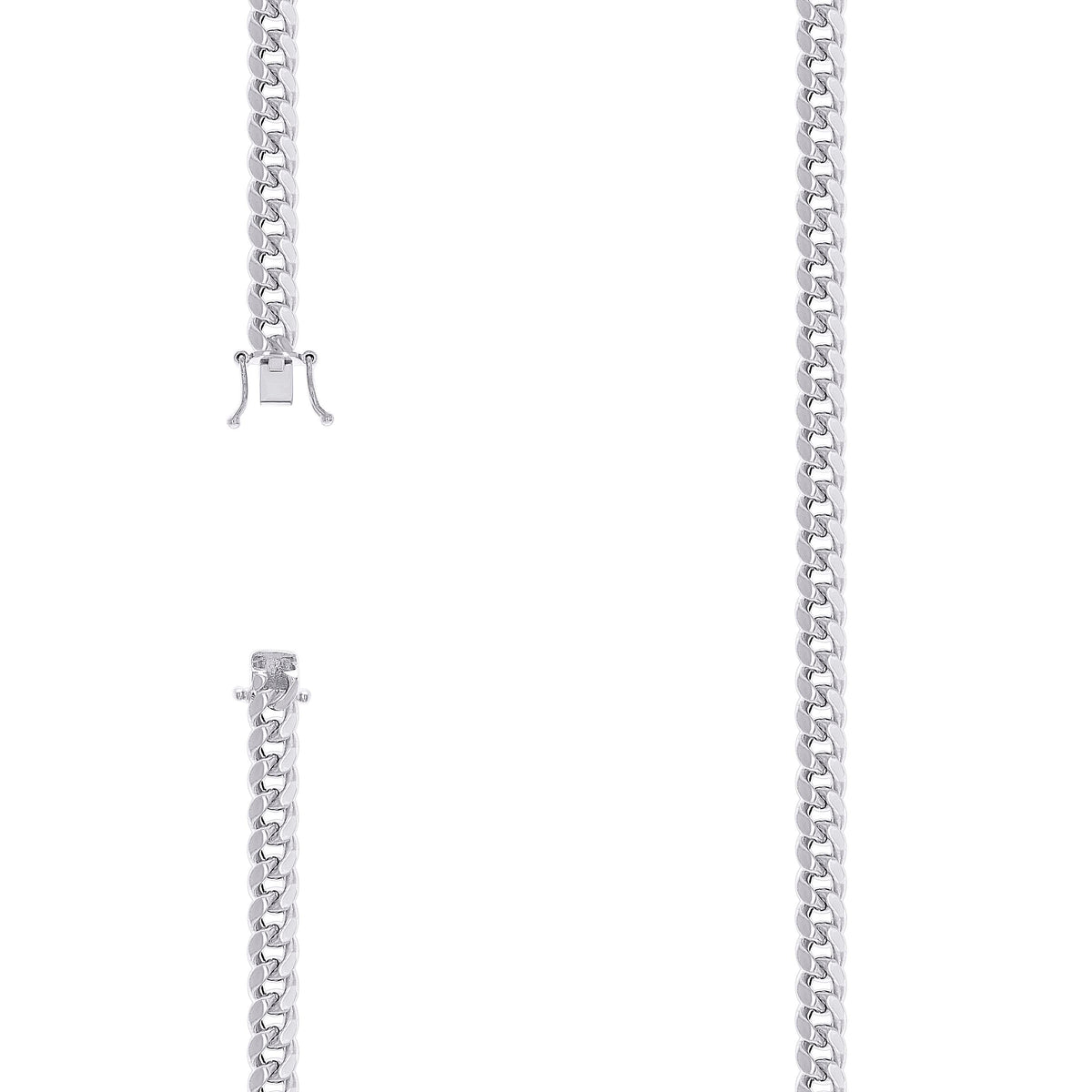 925 Silver Hollow Miami Cuban Chain 5.2mm-26"