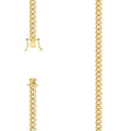 925 Silver Hollow Miami Cuban Chain 6.3mm-18"