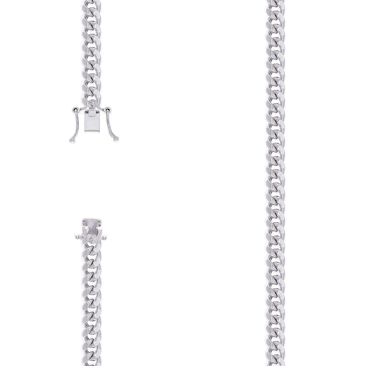 925 Silver Hollow Miami Cuban Chain 6.3mm
