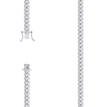 925 Silver Hollow Miami Cuban Chain 6.3mm-7"