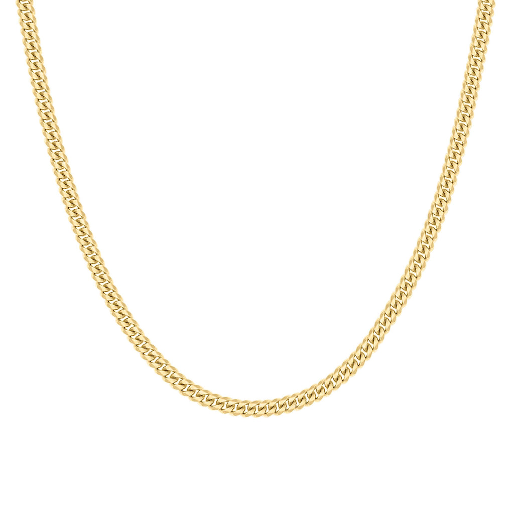 925 Silver Solid Miami Cuban Chain 2.6mm-9"
