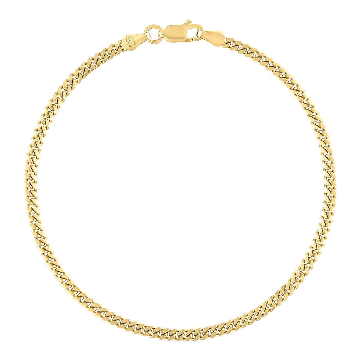 925 Silver Solid Miami Cuban Chain 2.6mm