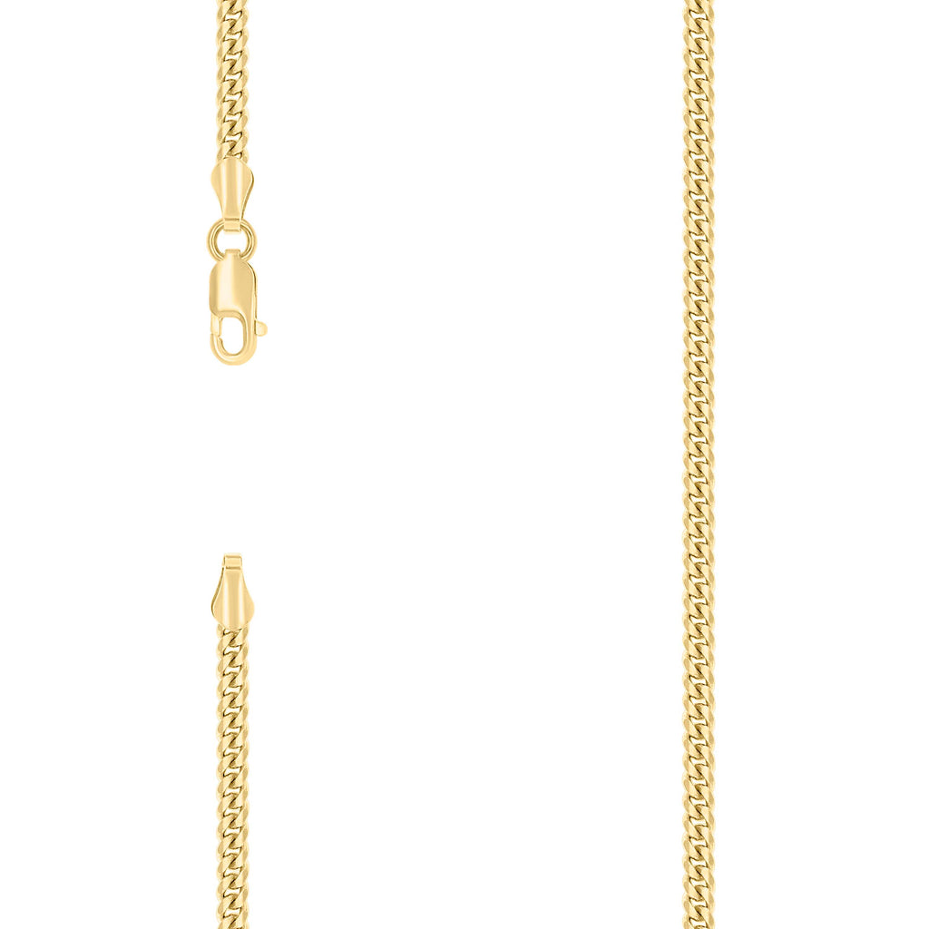 925 Silver Solid Miami Cuban Chain 2.6mm