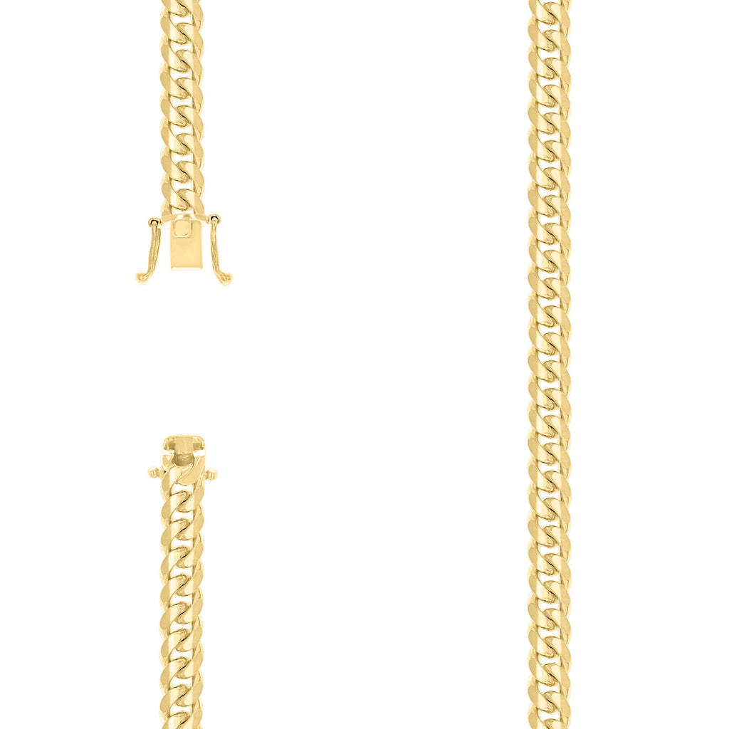 925 Silver Solid Miami Cuban Chain 7mm-7"