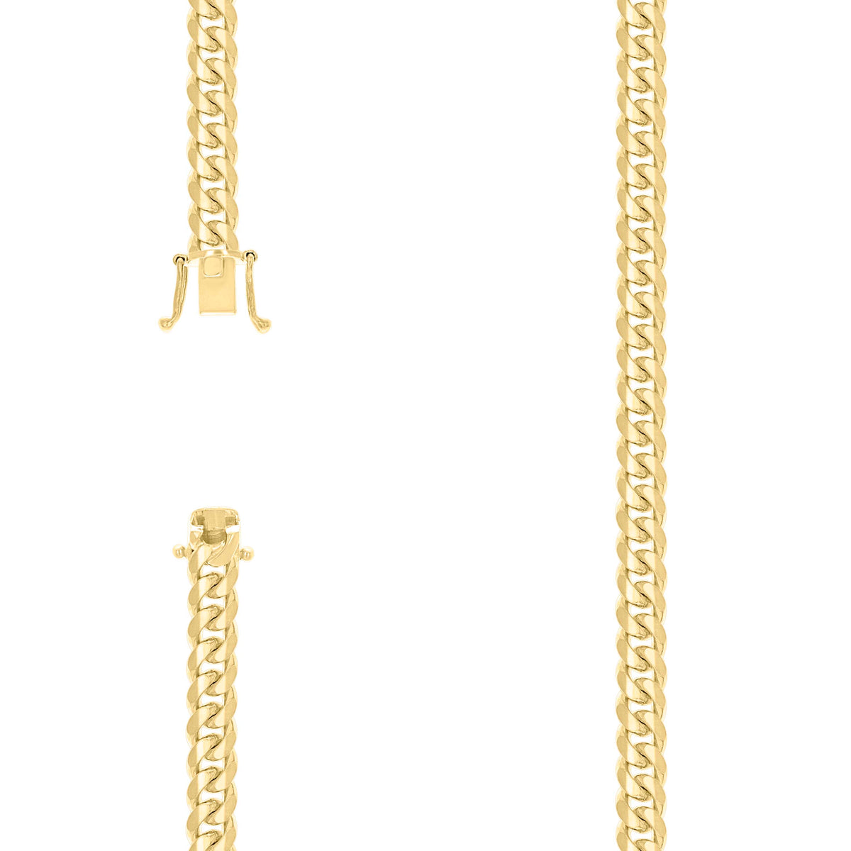 925 Silver Solid Miami Cuban Chain 7mm-8"