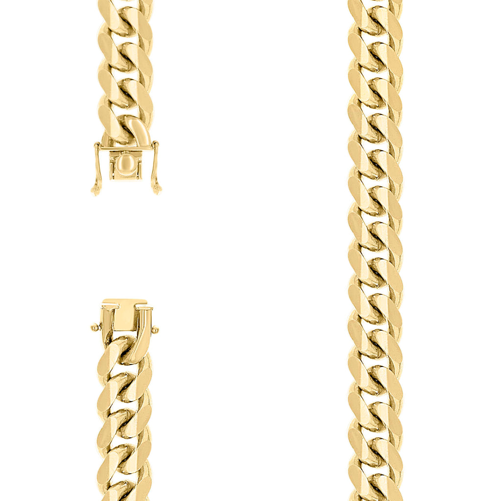 925 Silver Solid Miami Cuban Chain 12.8mm-26"