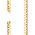 925 Silver Solid Miami Cuban Chain 12.8mm-26"
