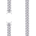 925 Silver Solid Miami Cuban Chain 12.8mm-28"