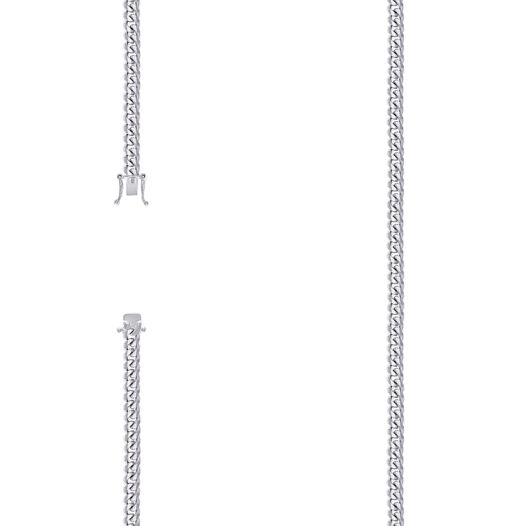 925 Silver Solid Miami Cuban Chain 4.1mm-22"