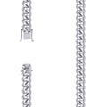 925 Silver Solid Miami Cuban Chain 9.8mm-24"
