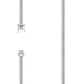 925 Silver Solid Miami Cuban Chain 4.9mm-7"