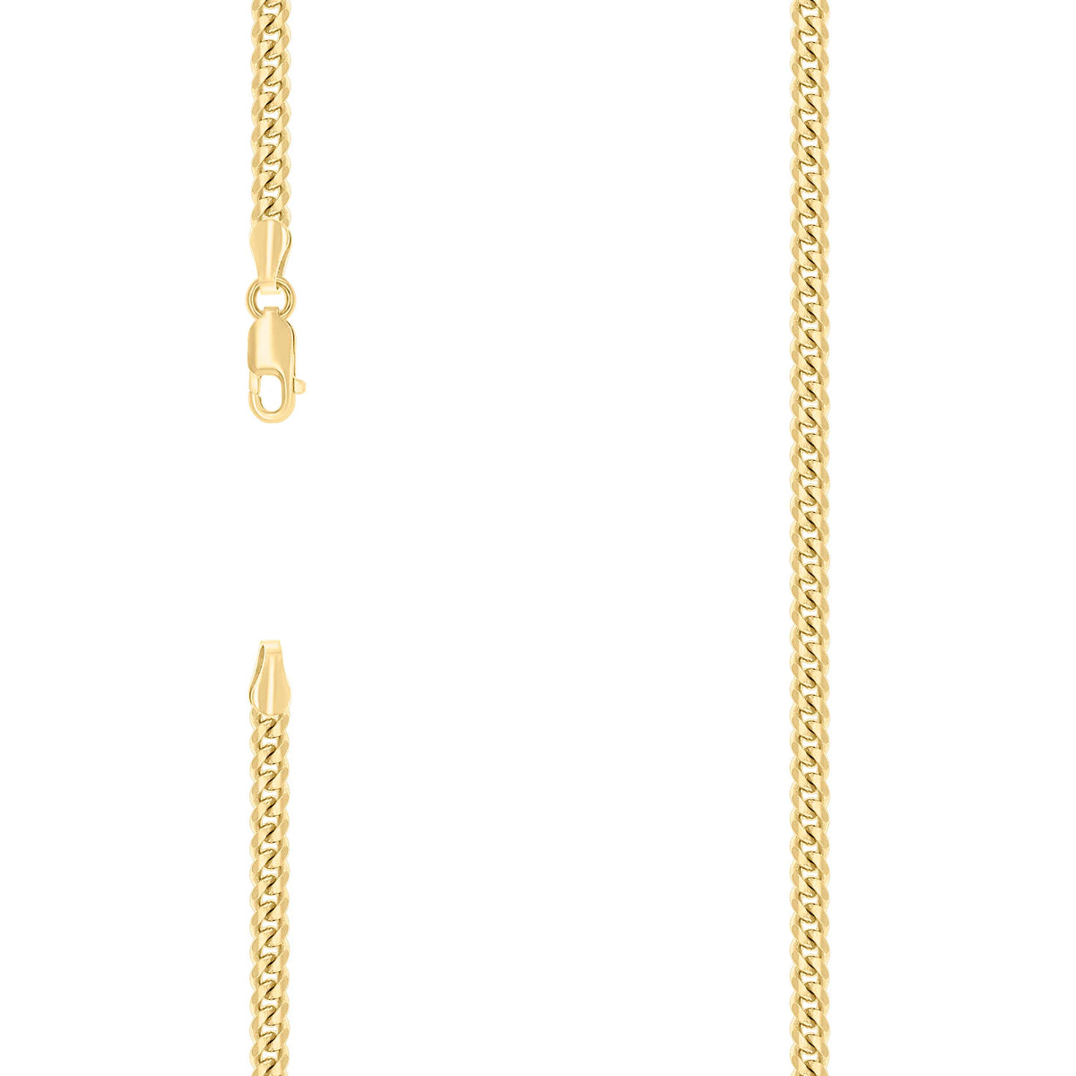 925 Silver Solid Miami Cuban Chain 3.5mm