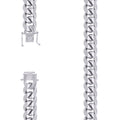 925 Silver Solid Miami Cuban Chain 14.5mm-24"