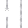 925 Silver Solid Miami Cuban Chain 6.3mm-26"