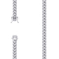 925 Silver Solid Miami Cuban Chain 8.4mm