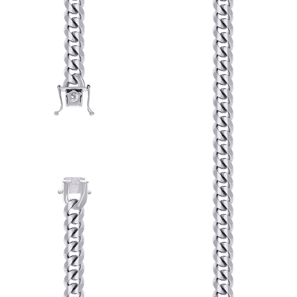 925 Silver Solid Miami Cuban Chain 8.4mm-20"