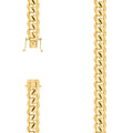 925 Silver Solid Miami Cuban Chain 11.8mm-8"
