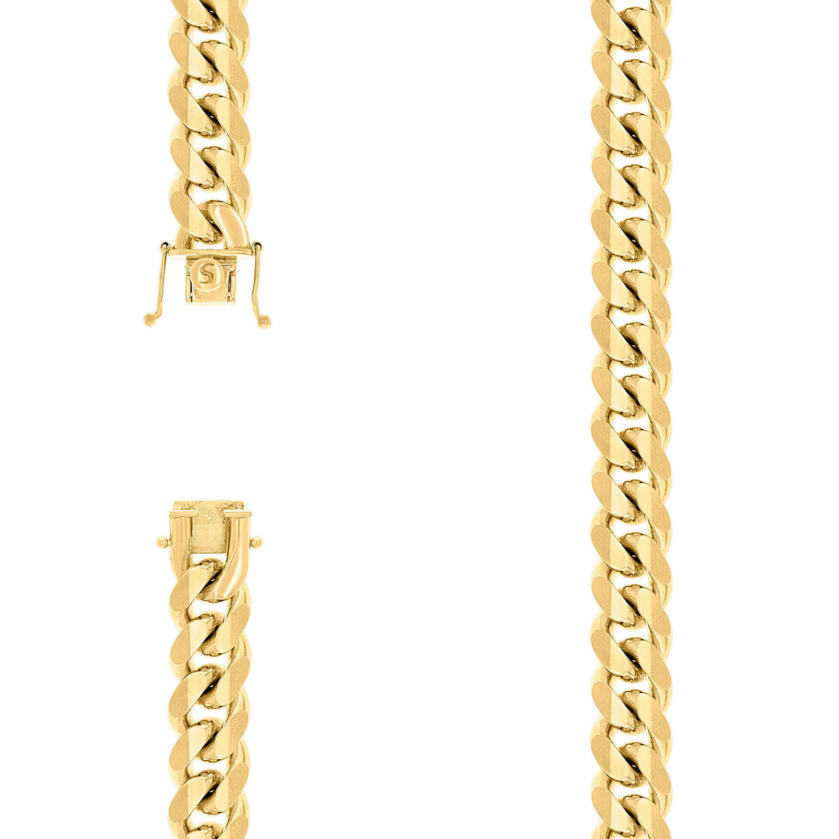 925 Silver Solid Miami Cuban Chain 11.8mm-22"