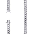 925 Silver Solid Miami Cuban Chain 11.8mm-22"