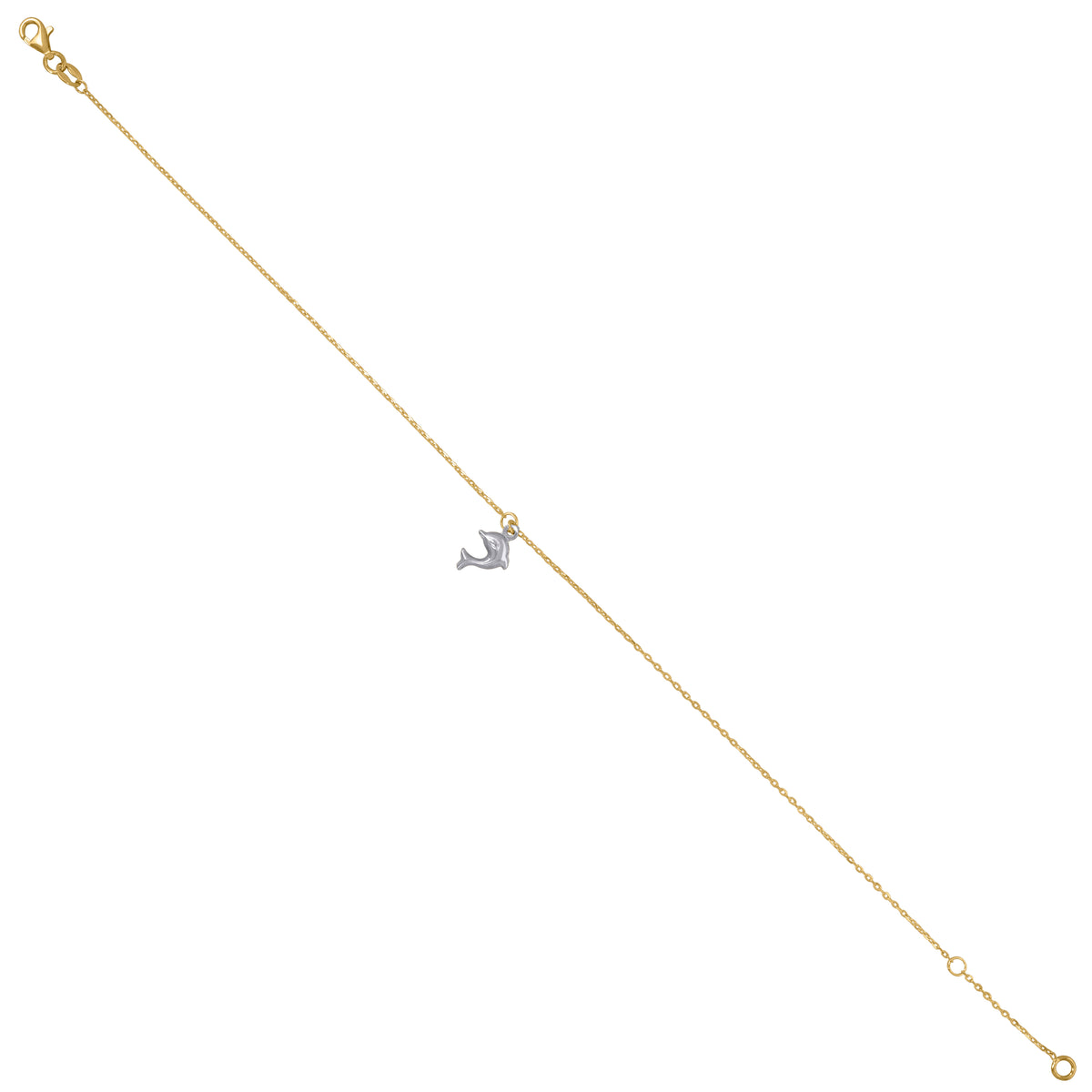 14K Gold Anklet 10"