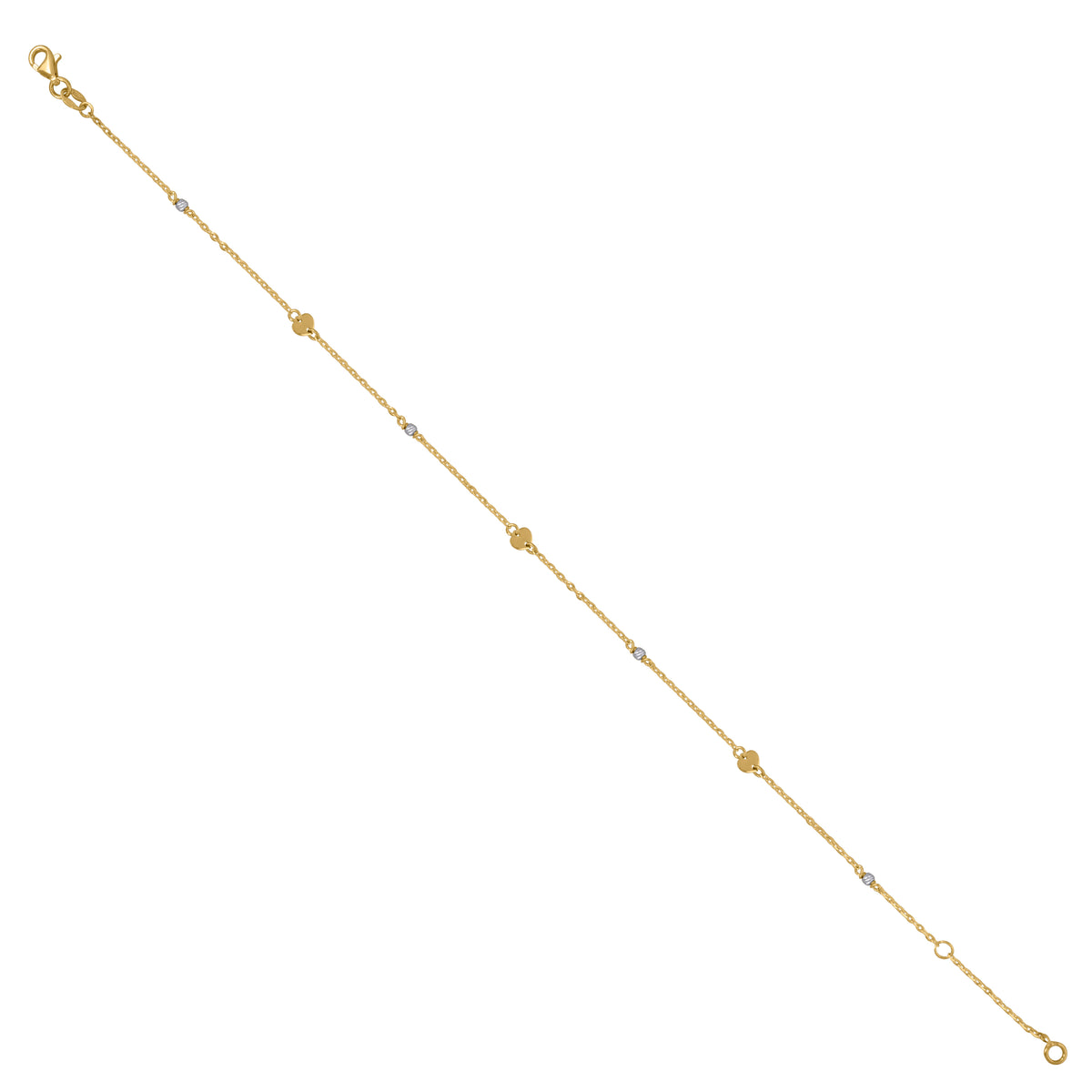 14K Gold Anklet 10"