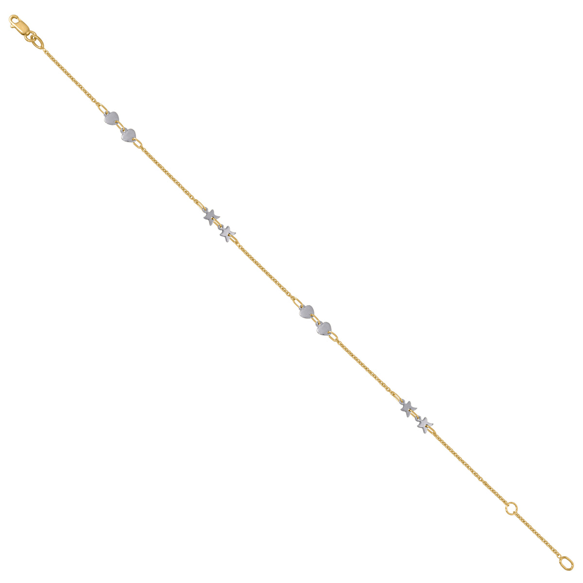 14K Gold Anklet 10"