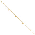 14K Gold Anklet 10"