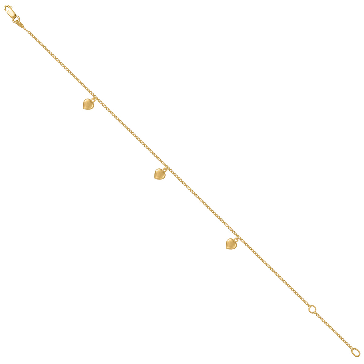 14K Gold Anklet 10"