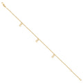 14K Gold Anklet 10"
