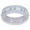 925 Sterling Silver Womens Baguette Cubic-Zirconia Fashion Ring Sizes 6 To 9