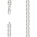 925 Sterling Silver Solid Classic Mariner Chain 8mm-8