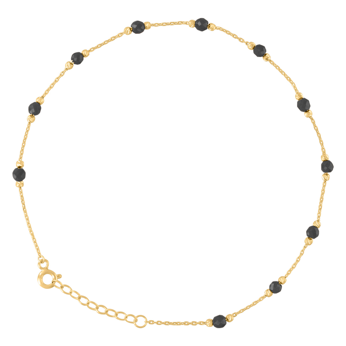 14K Gold Anklet 10"